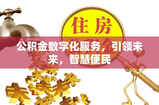 资源公积金数字化服务，引领未来，智慧便民