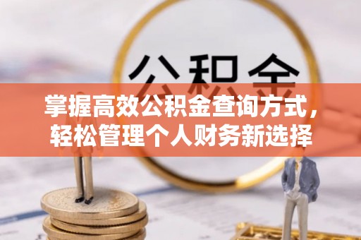 资源掌握高效公积金查询方式，轻松管理个人财务新选择