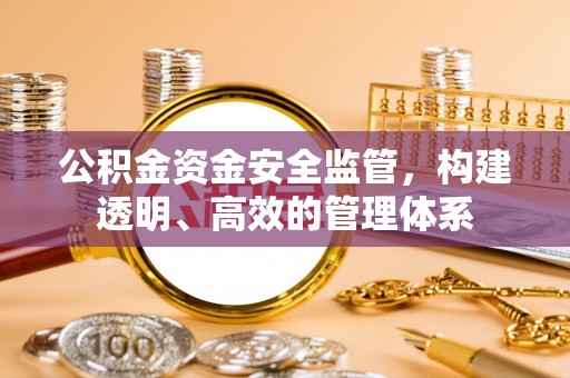 资源公积金资金安全监管，构建透明、高效的管理体系