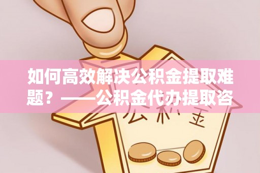 资源如何高效解决公积金提取难题？——公积金代办提取咨询服务全解析