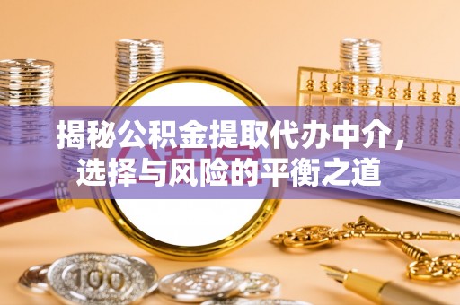 资源揭秘公积金提取代办中介，选择与风险的平衡之道