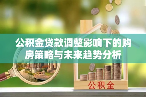 资源公积金贷款调整影响下的购房策略与未来趋势分析