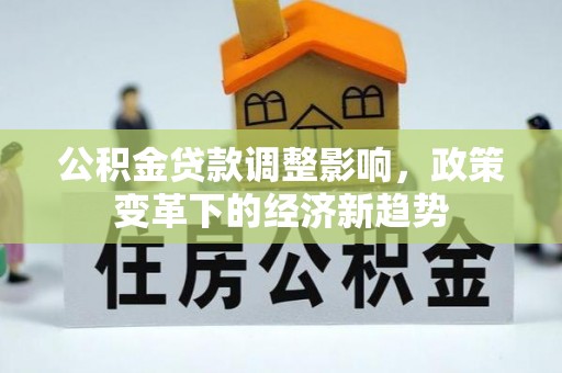 资源公积金贷款调整影响，政策变革下的经济新趋势